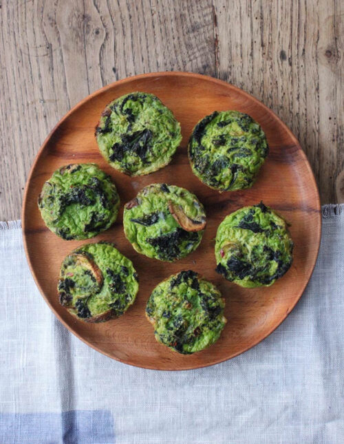Kale & Mushroom Muffins Recipe