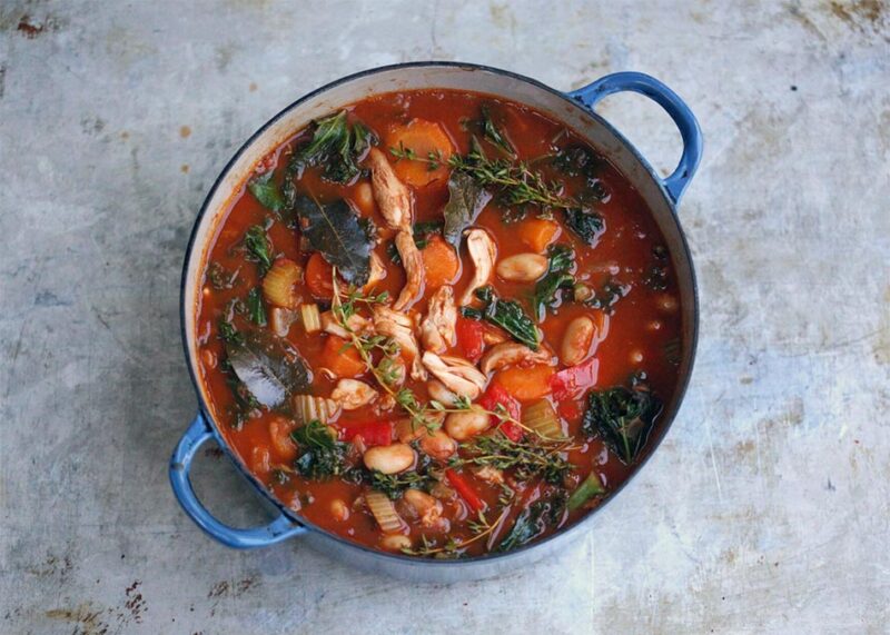 Chicken, Kale & Bean Stew Recipe