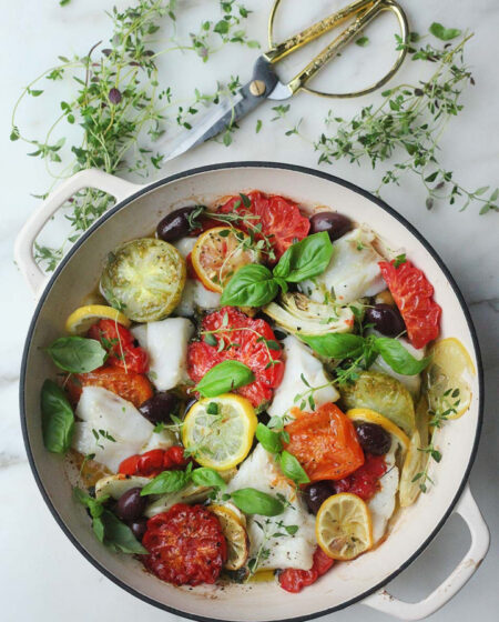 White Fish, Tomato, Fennel & Herb Bake Recipe