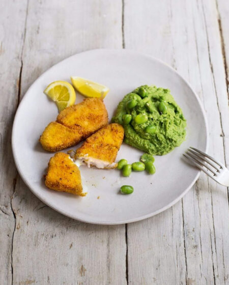 Fish Fingers with Broad Beans Recipe
