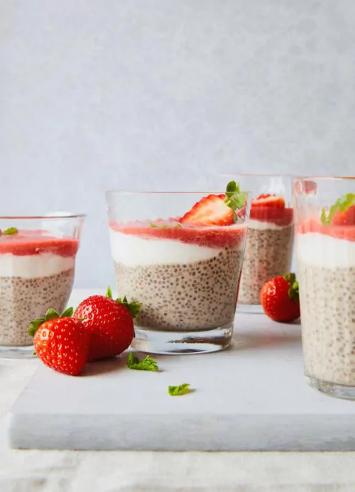 Creamy Coconut Strawberry Chia Breakfast Porridge Recipe Creamy Coconut Strawberry Chia Breakfast Porridge Recipe