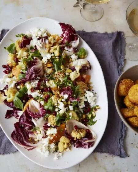 Warm Festive Salad with an Orange Vinaigrette Recipe