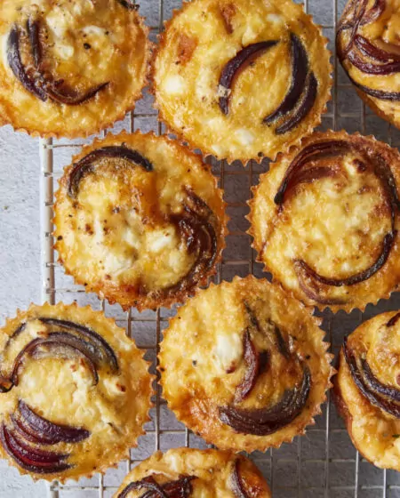 Squash, Feta & Balsamic Onion Egg Muffins Recipe