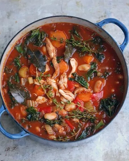 Chicken, Kale & Bean Stew Recipe